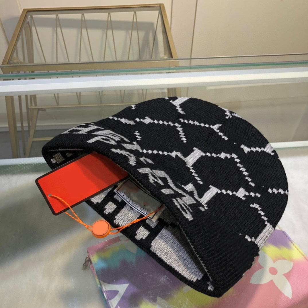 Designer Skull Cap Beanie Hat Mens Knitted Bonnet Spring Autumn Winter Fashion Luxury Outdoor Travel Classic Knit Hats
