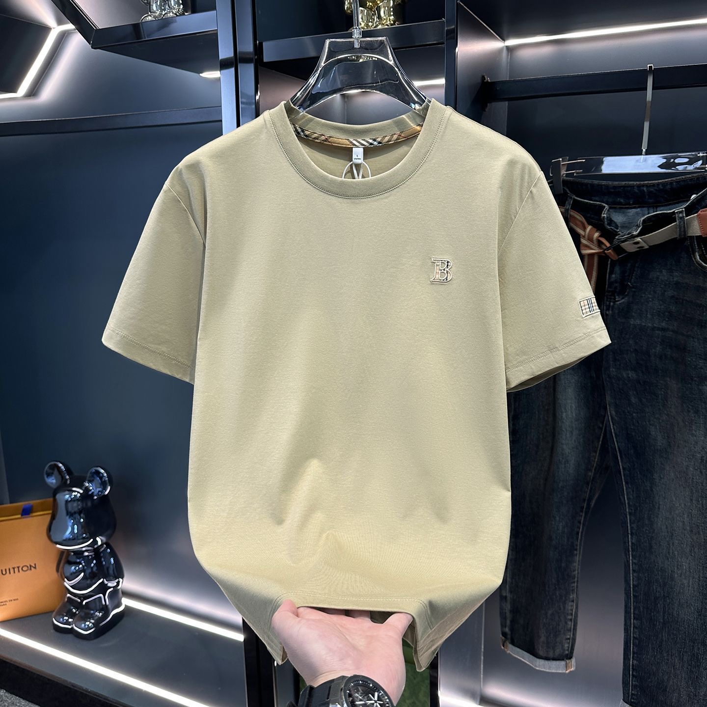 Mens T-Shirts Designer T-shirt Casual Mens Womens T-shirt Letters 3D Stereoscopic printed short sleeve best-selling lux men's clothing Asian si