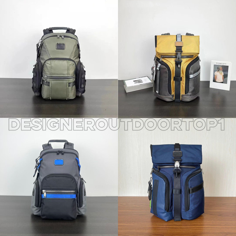 Alpha Bravo Designer Luxe hoogwaardige woon-werkverkeer Nylon Dubbele schoudertas voor heren en dames Mode Casual Schooltas met grote capaciteit Rug