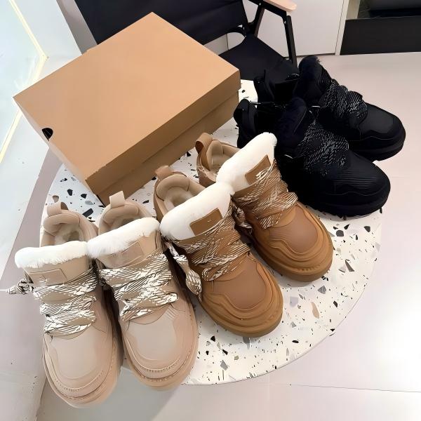 Designer lowmel boots snow womens slippers Australia platform Lowmel Boot slide mustard seed ultra mini chestnut suede winter ankle booties black