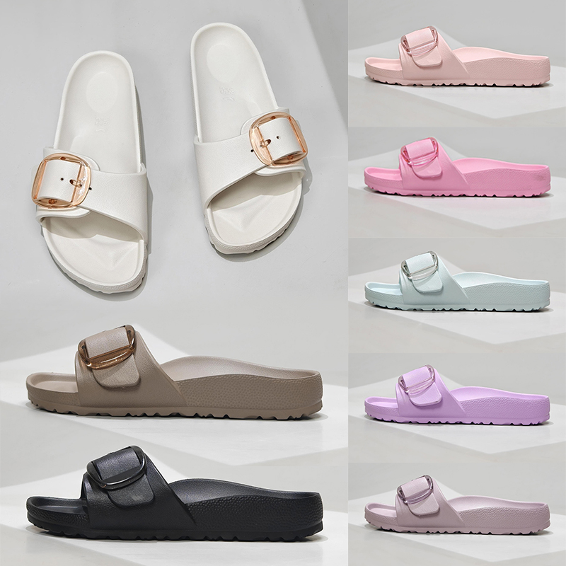 EVA Slides Designer Sandals Madrid Big Buckle Slippers Clogs Sandal Summer beach Pool Flip Flops Germany Casual Sliders Mens Womens Favourite Shoes