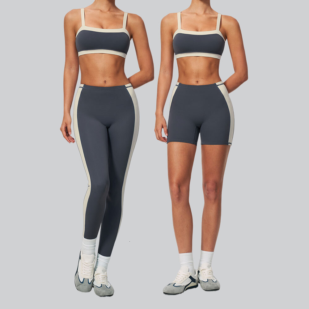 2PCS Women's Tracksuit Yoga Fitness Clothes Summer Women Workout Bra High Waist Leggings Set Gym Clothing Sports Suit 26Y0827