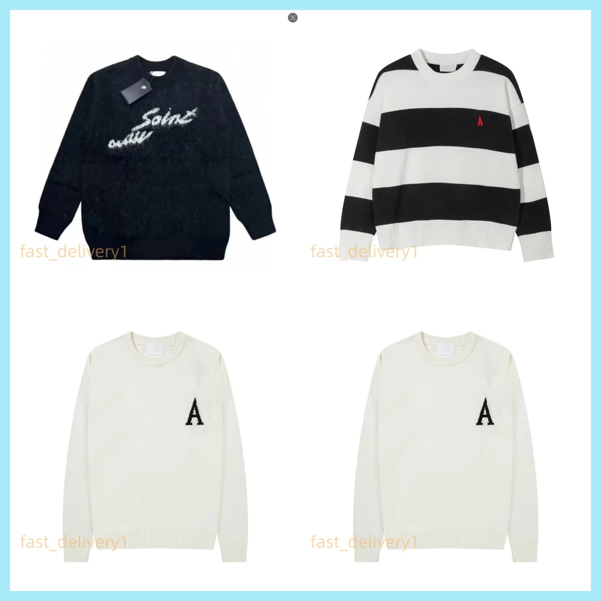 Men sweater Top designer Luxury Casual Loose pull Letter PrintFor Street Sweaters O Neck Long Sleeve Jumper Style Soft