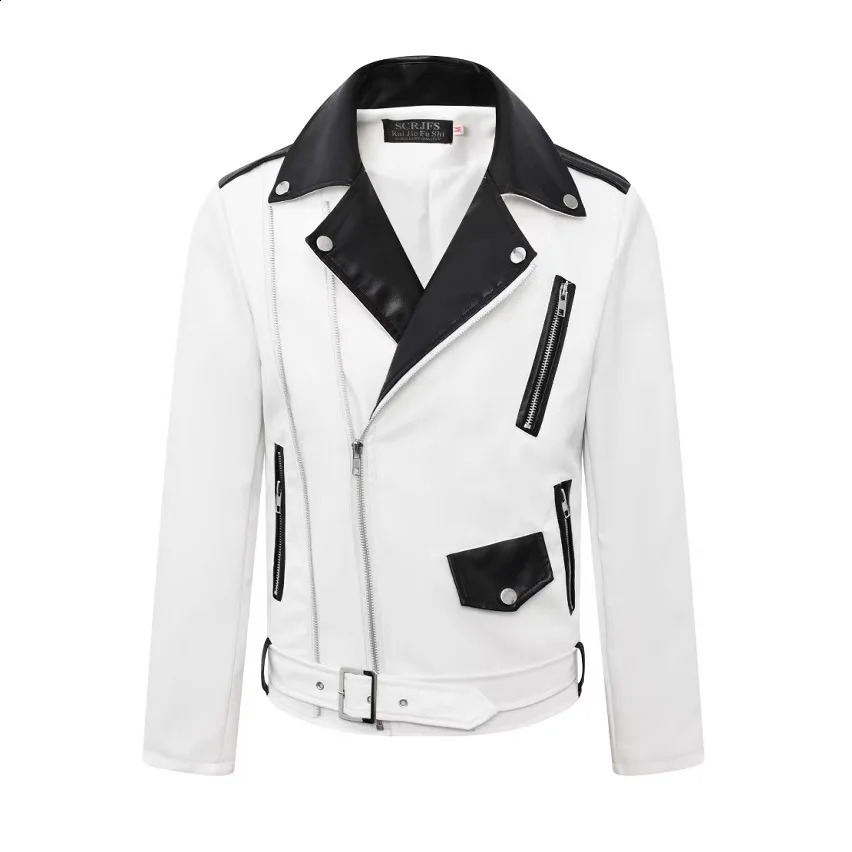 2025 Style Stylish Leather Jacket for Men SpringAutumn Casual Baseball Shirt Motorcycle 260827 0f