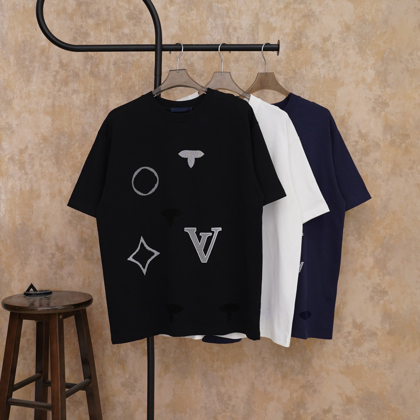 Designer high-quality men's T-shirt Polo shirt men's T-shirt classic men's fashion geometric floral print short sleeved T-shirt casua