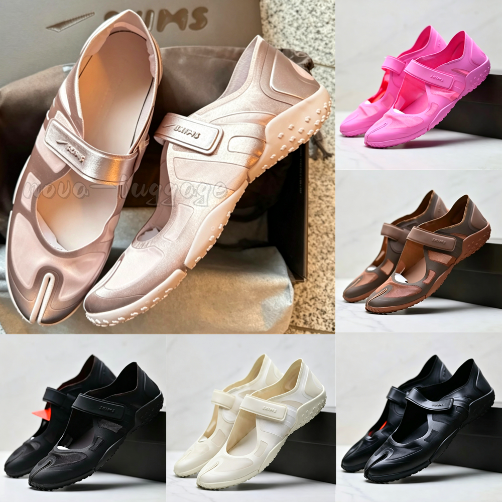 Women Designer Skims Rift Satin Mesh Shoes Ballet Flats Flat Casual Shoes Winter Lady Footwear Luxury Summer Fall Canvas Shoe Size 35-41