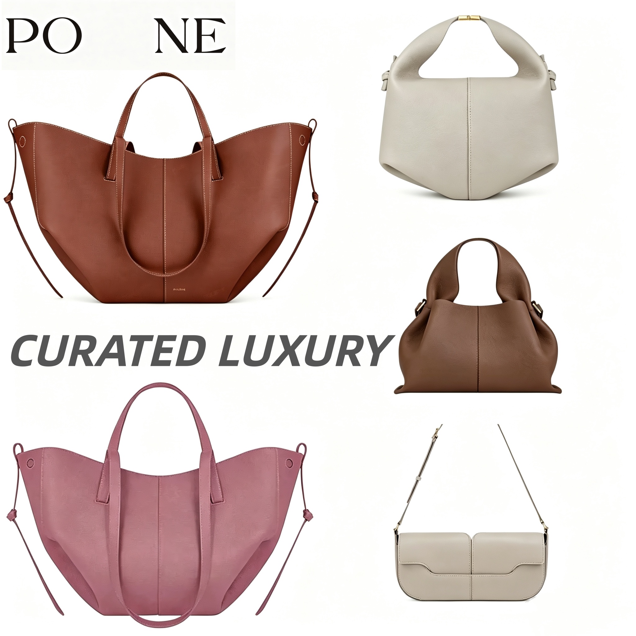 pole bag designer bag bag for women luxuryshoulder polebag Half MoonBag Smooth Leather ShoulderBag Designer Bags 2026 Trends purse tote bag cross bo