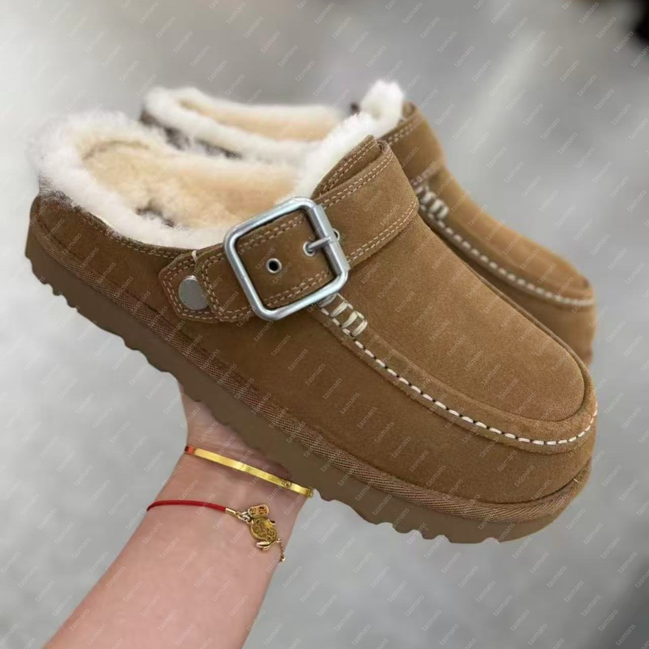 Goldenstar Clog Slippers Designer Evelina Clog Golden star Beach Sandal Cross Slides Women Men Tazz Tasman Fall Mustard Seed Chestnut Winter Summer