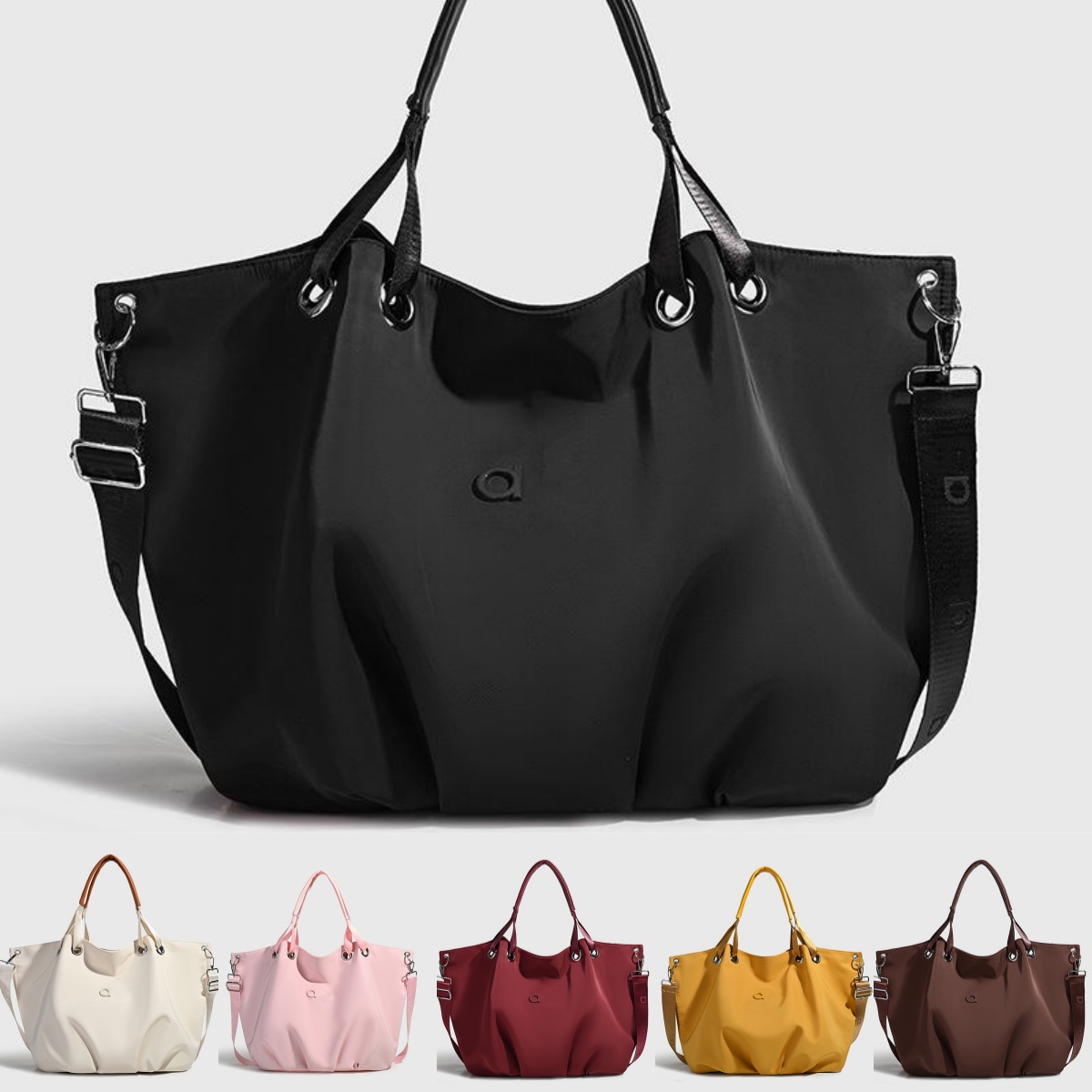 A2068 Womens Large-Capacity Tote Bag Trendsetting Gym Yoga Duffle Stylish Commuter Handbag with Sports Yoga Features