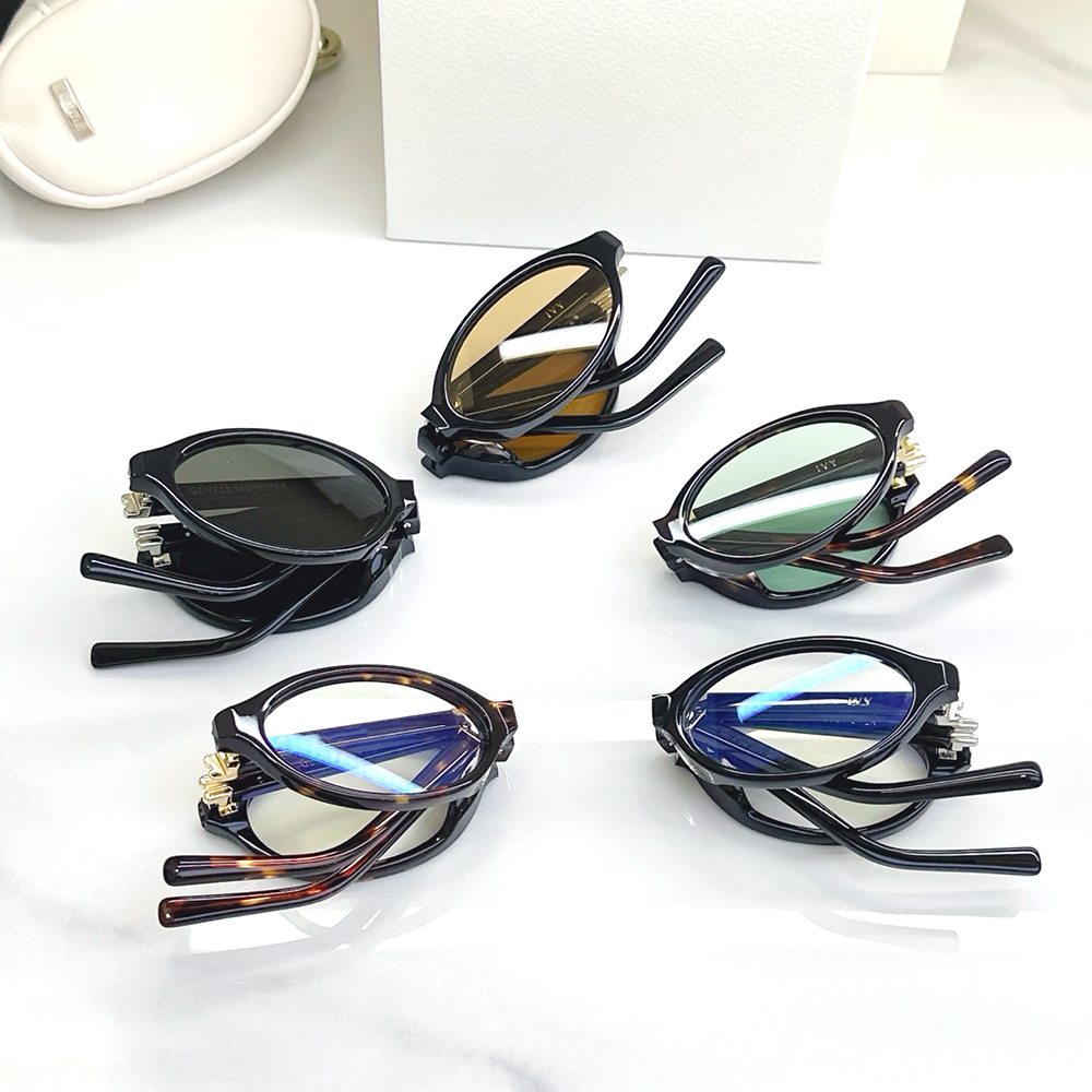 2026 New GENTLE Acetate fold Outdoor Optical IVY glasses Fashion luxury Brand gm Sunglasses vintage monters For men women Polarized Sunglasses prote