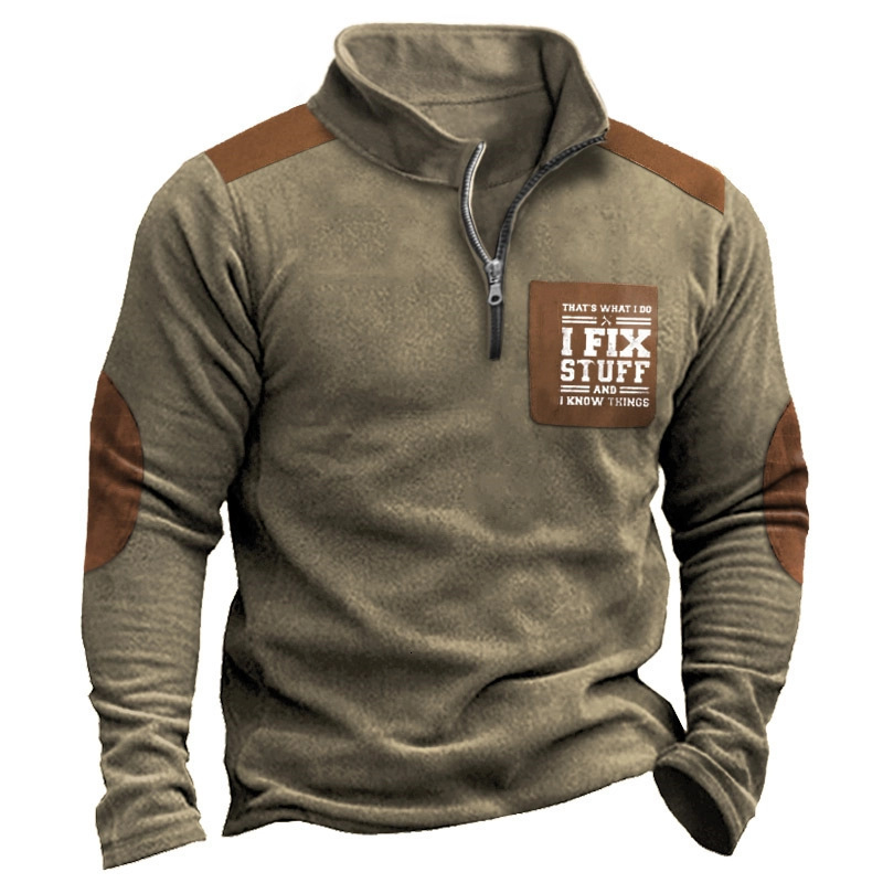 Designer European American foreign trade autumn and winter new men's clothing open front stand collar 3D printed high neck zip up Polo shirt 64
