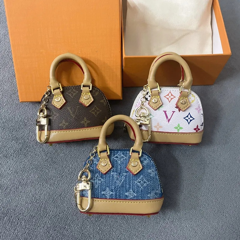 Sac de créateur Designer Porte-clés Micro Sac Charme Porte-clés En Cuir Porte-clés Homme Femme Mini Portefeuille Sacs Pendentif Pièces PursAAAA+
