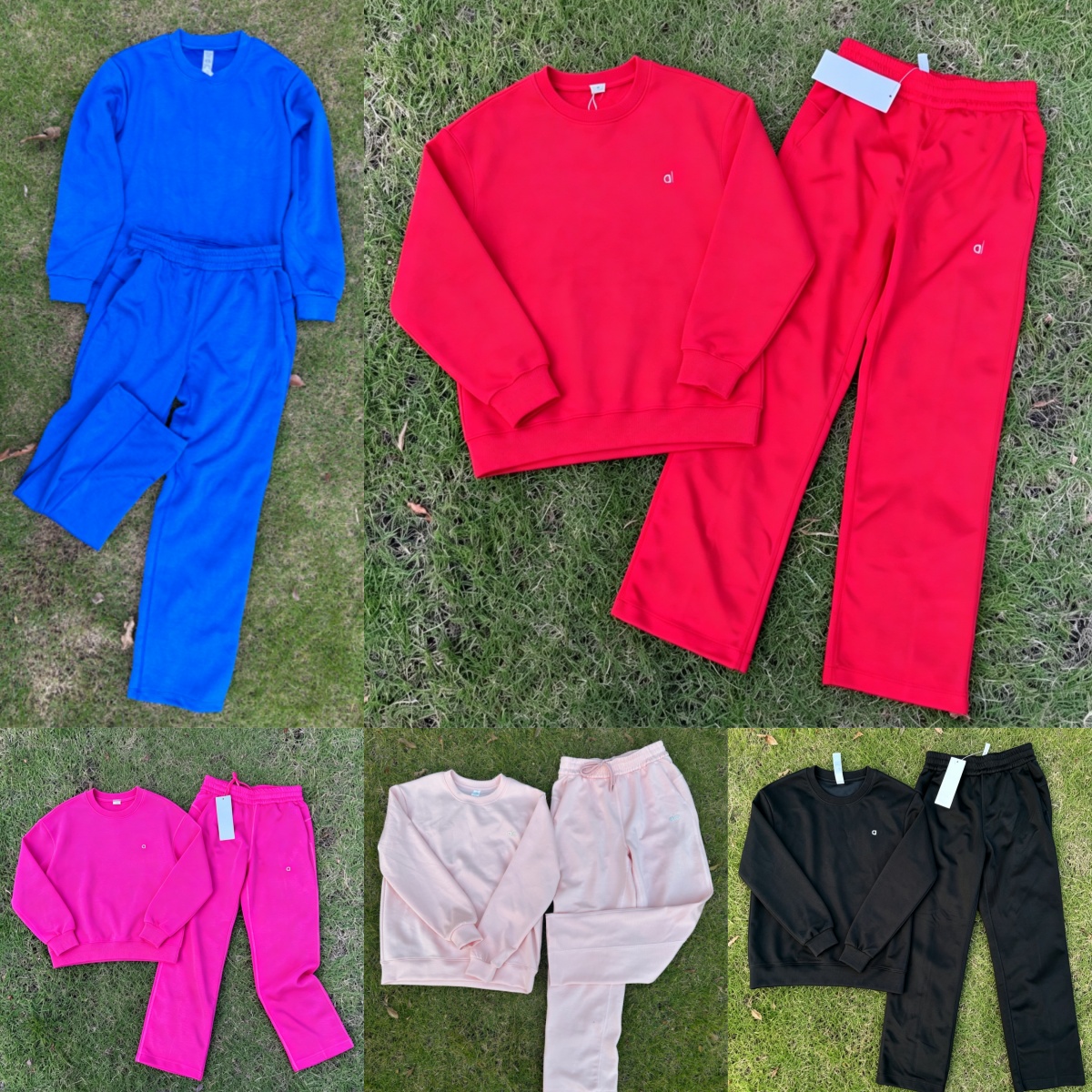 2756A Sweat-shirt à col rond argenté 3D pour adultes et enfants, couleur unie, pull ample ou taille élastique avec cordon de serrage, pantalon de