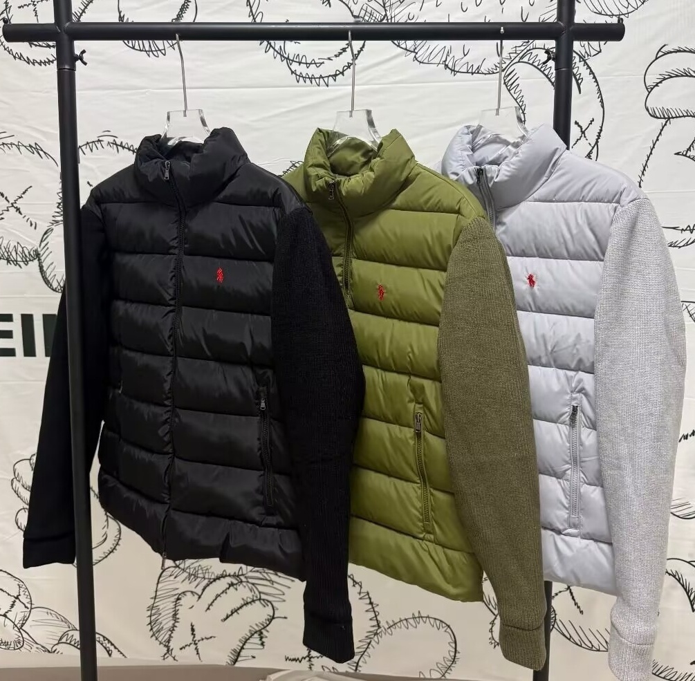 Mens Women Winter polow Puffer Down Jackets Coats Zipper Designer Outerwear Clothing Men Windbreaker Thick Warm Embroidered Hooded sweater Coat