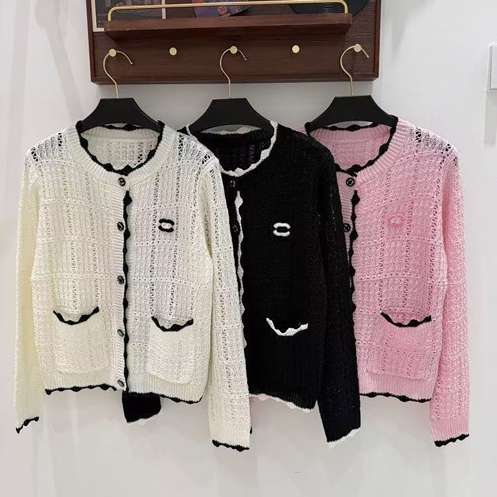 Designer Spring/Summer New Women's Sweaters High-Quality Letter-Printed Women's Jackets Sizes S-XL