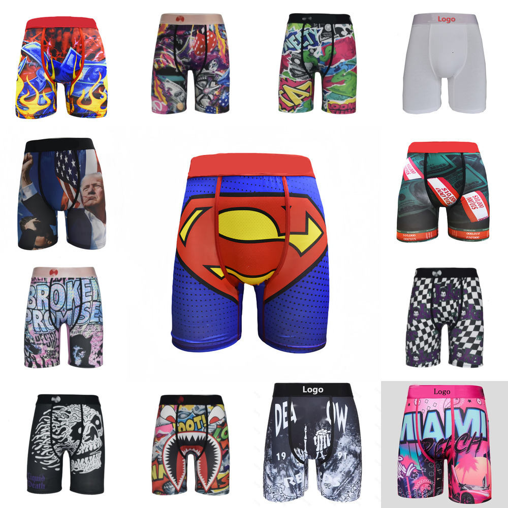 Short à séchage rapide pour hommes Boxers de créateurs Slips Pantalons courts pour hommes Sous-vêtements de mode Sous-vêtements imprimés avec emb