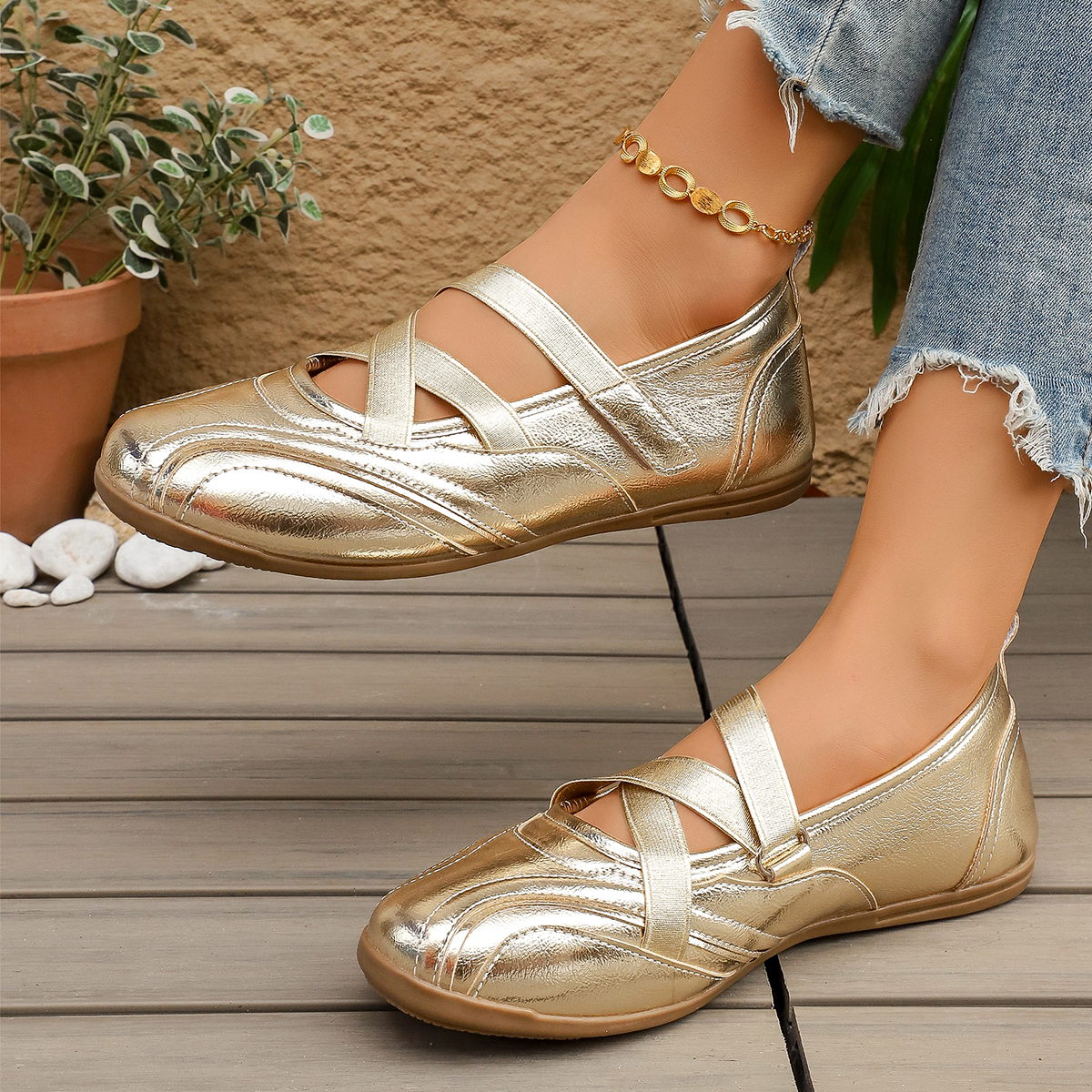 Womens Luxury Flat Trend Retro Spring Comfortable Mary Jane Ballet Non Slip Ankle Round Toe Women Sneakers Designer Casual Shoes Outdoor Sports Shoe