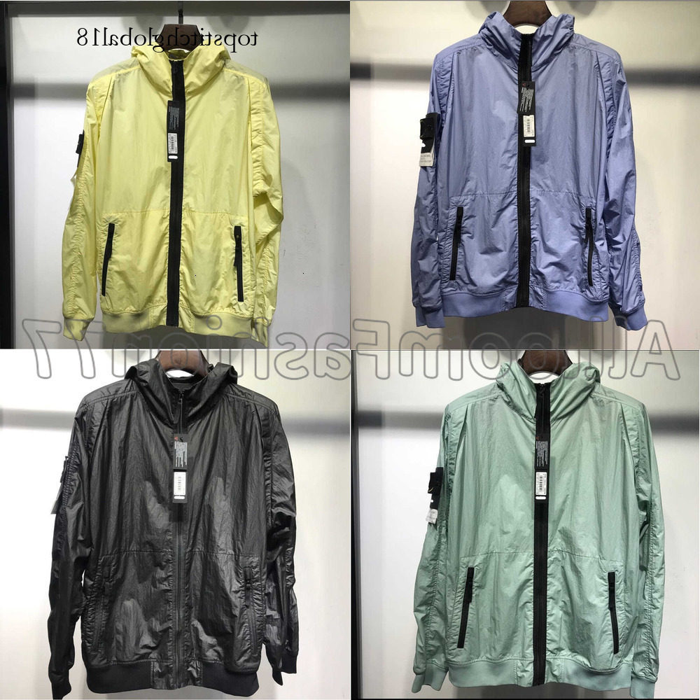 Pull stones Jacket Designer Topstony Long Sleeve Zipper Badges Windbreaker Men Casual Coat Windbreaker Embroidered High Quality Fashion Mens Jacket