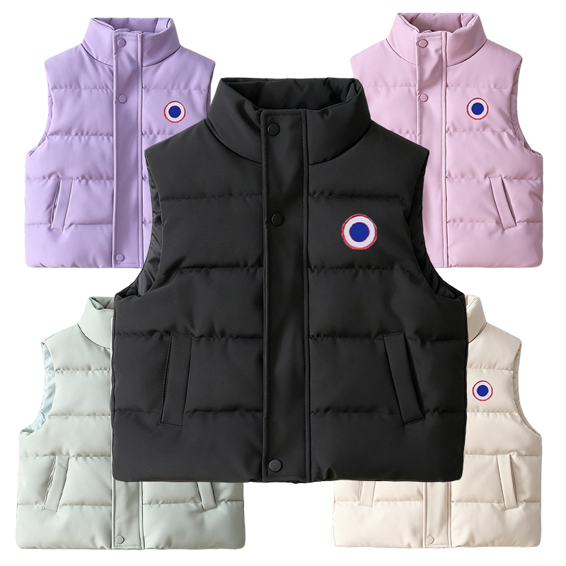 Canada Designer Baby Vest Toddler Thickened Puffer Kids Waistcoa Top Heat Jacket Down Boys Girls Gilet Coat