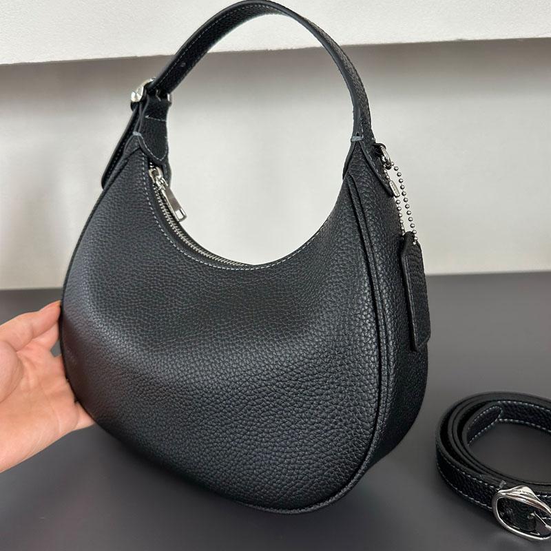 Sacs à main Emily Sacs de soirée fourre-tout texturé sac demi-lune conçu simple sac à main sous les bras élégant cartable de ville véritable port