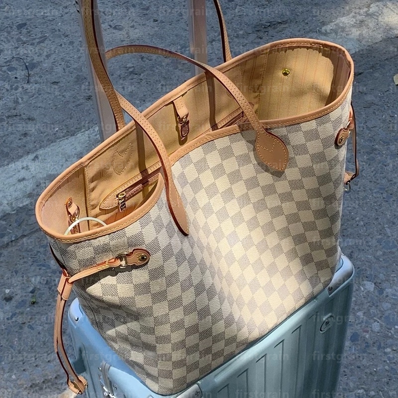18A Versatile Bag Luxury designer handbag neverfulll tote Womens crossbody shoulder bag large capacity shopping bag Monogram Flower Checked Bag neve