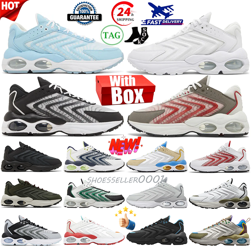 2026 With Box Tailwind 1 Athletic Shoes TW 1s Mens Womens Wavy Stripes White Blue Red Green Black Gradient Color Durable Breathable Casual Sports Tr