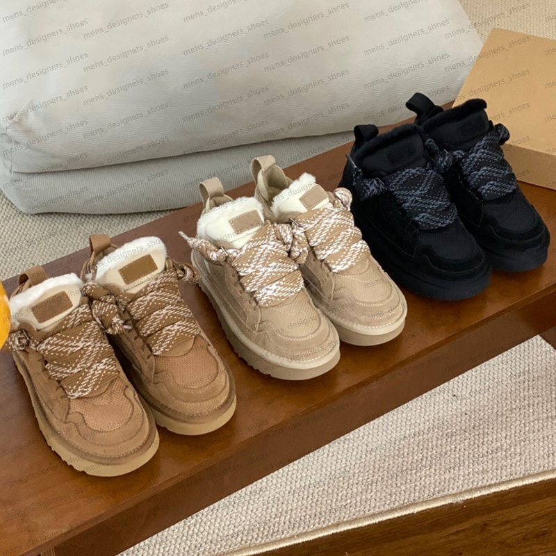 Designer Low Mel Baskets Femmes Bottes Highmel Tasman Tazz Furry Baskets Casual Boot Chaussures Sable Laine En Peau De Mouton Fourrure D'hiver Cl