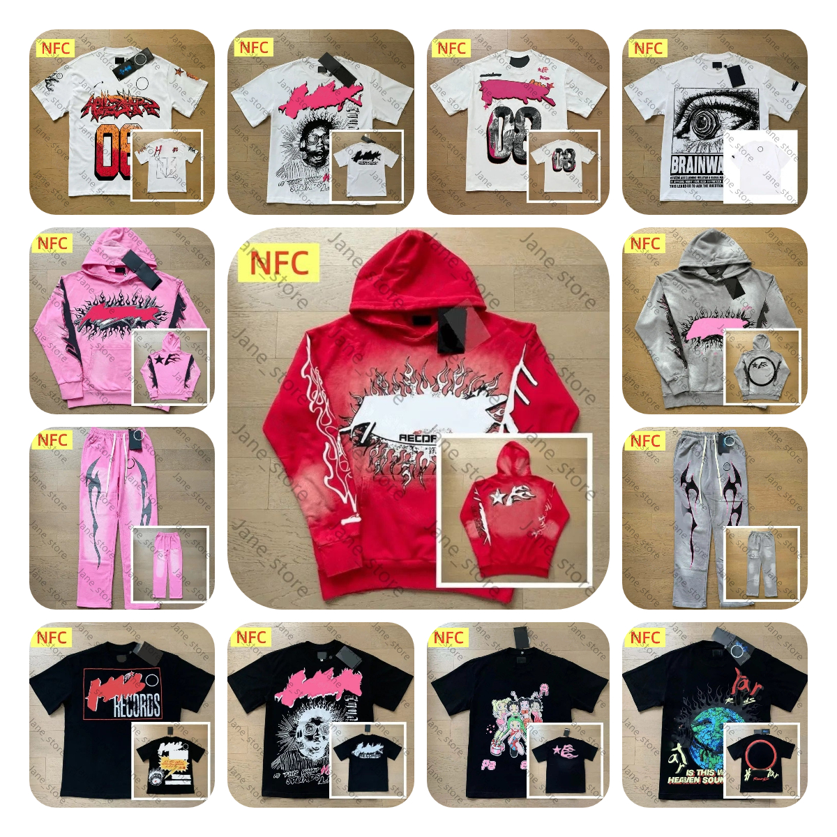 10A Designert tracksuit With NFC scan Mens Sports Suit Womens Graphic T Shirt Sweatshirt hell Hoodie Pullover street trend 26ss Hip Hop Alphabet Pri
