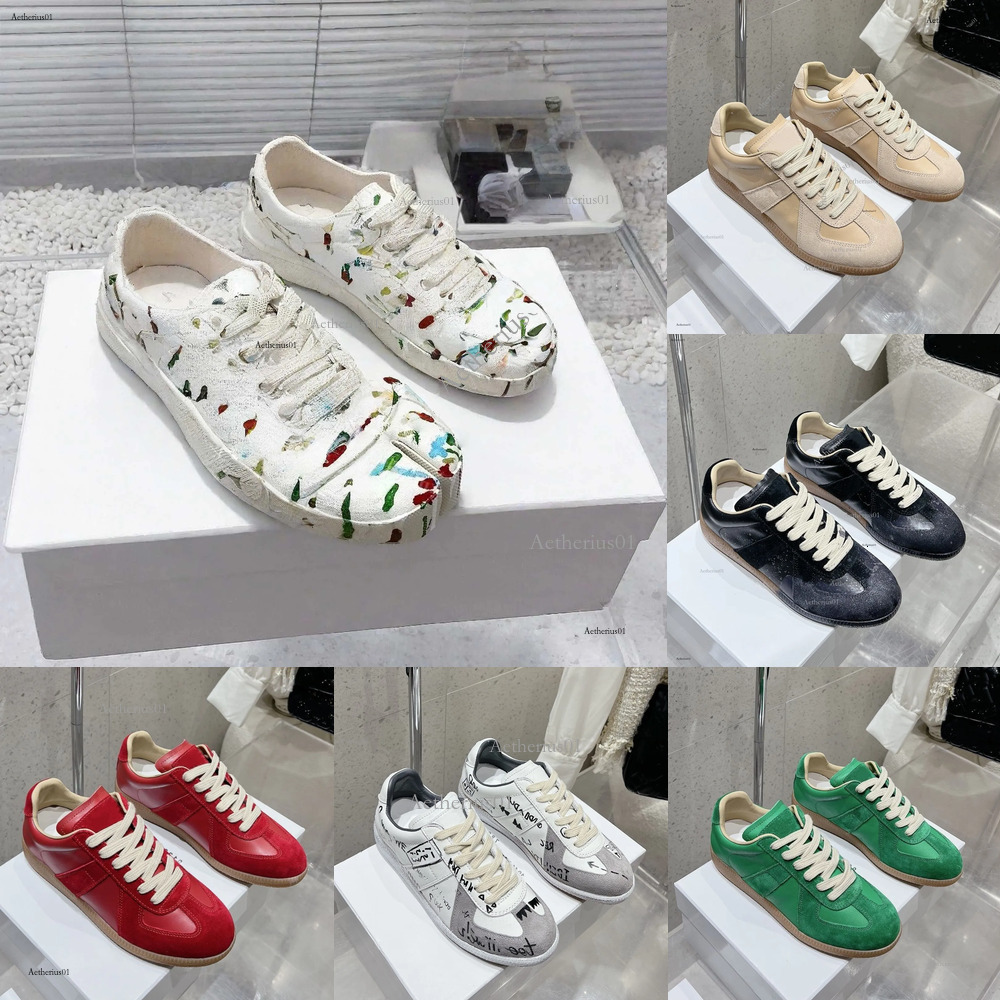 margela replicaing german MM6 army gum gats Trainer paint Trainers gat Sneaker nude patent Durable Lightweight Shock multicolor mens fashion outdoor