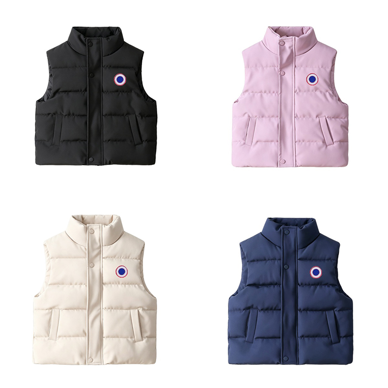 Designer Canada New Childrens Luxury Boy Vest Kids Waistcoat Elegant Womens Sleeveless Bodywarmer Boys Girls Down Puffer Jacket