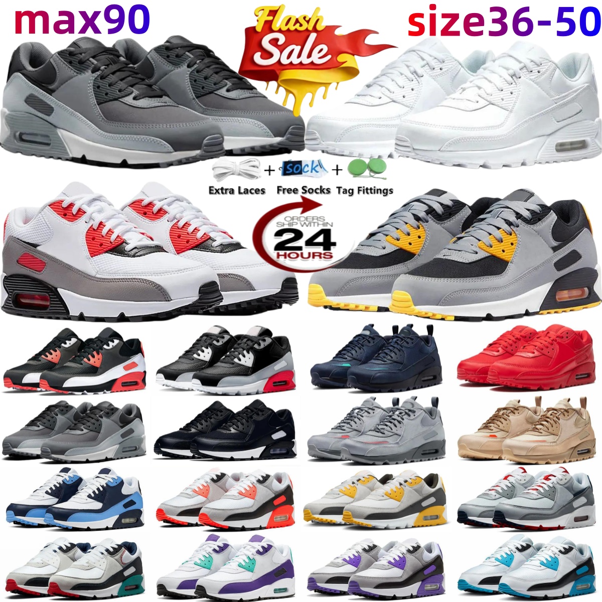 retro unisex low top 90 designer shoes max90low top running shoes sneaker casual shoes thick sole comfortable breathable anti slip slow shock black