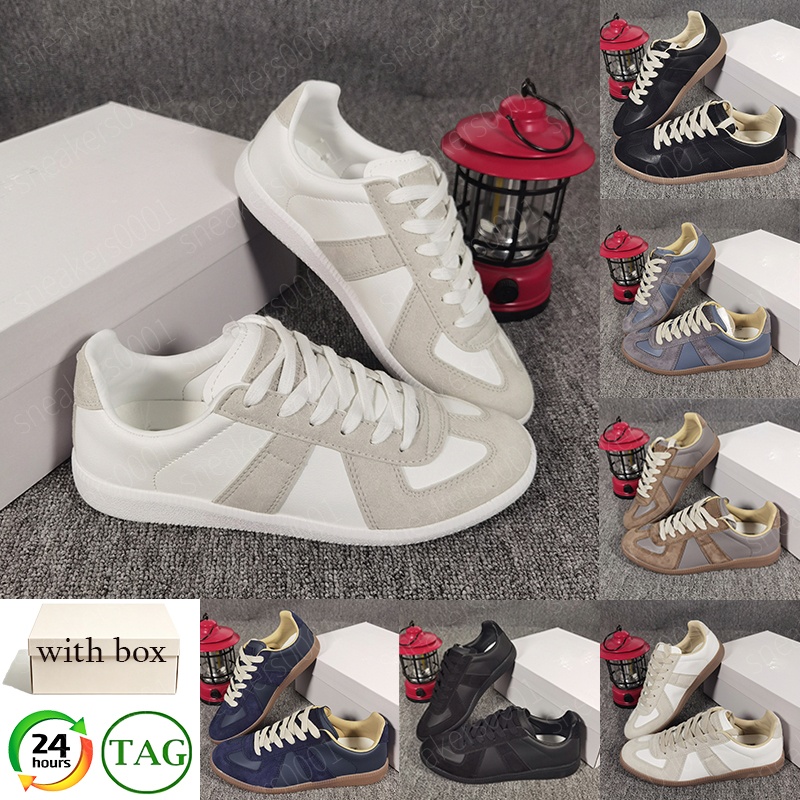 With Box designer shoes casual shoes men outdoor trainers women low sneakers german army white black gum light blue black brown grey comfortable siz