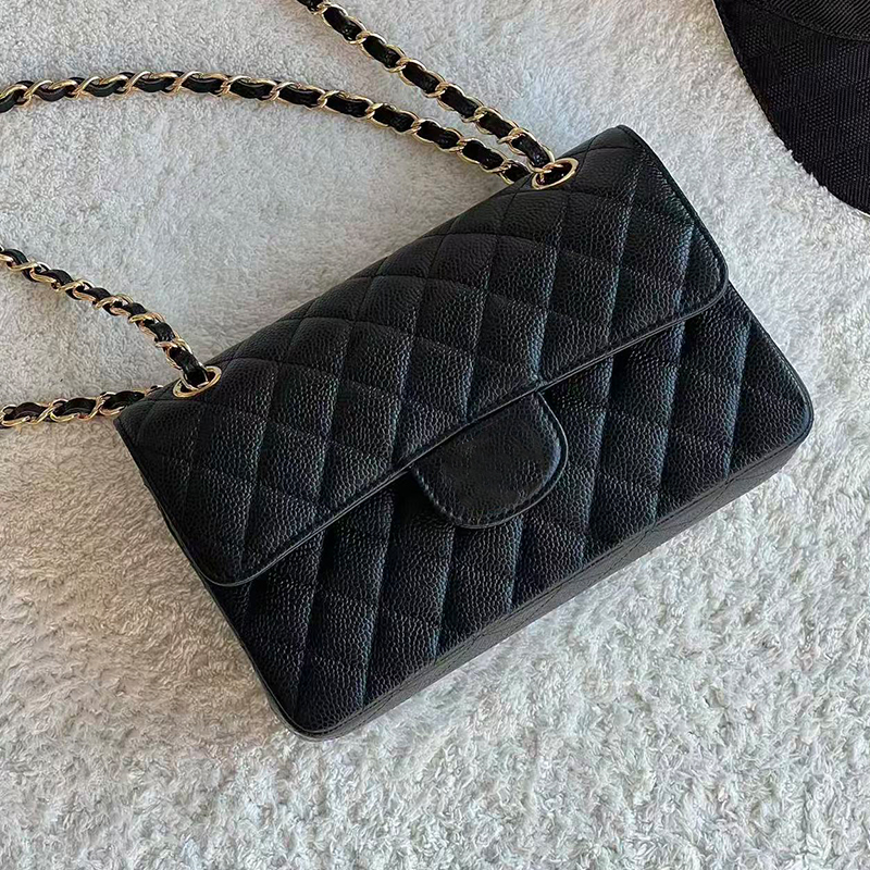 Flap bag designer bag shoulder bag luxury bag Women Genuine Leather Black Diamond Lattice 25cm 30cm Daily Outfit cross body designer bags vintage ba