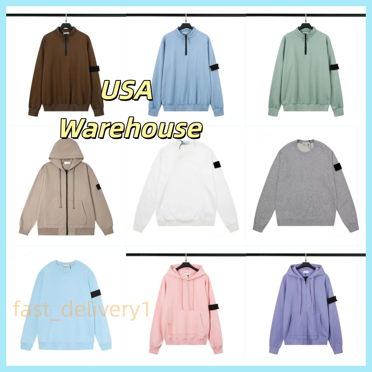 Stones hoodies designer Mens cotton Sweatshirts brand Badge Compass Casual Sweatshirt Pullover jumper zipper coats pullove Sweater jackets Daily Wea