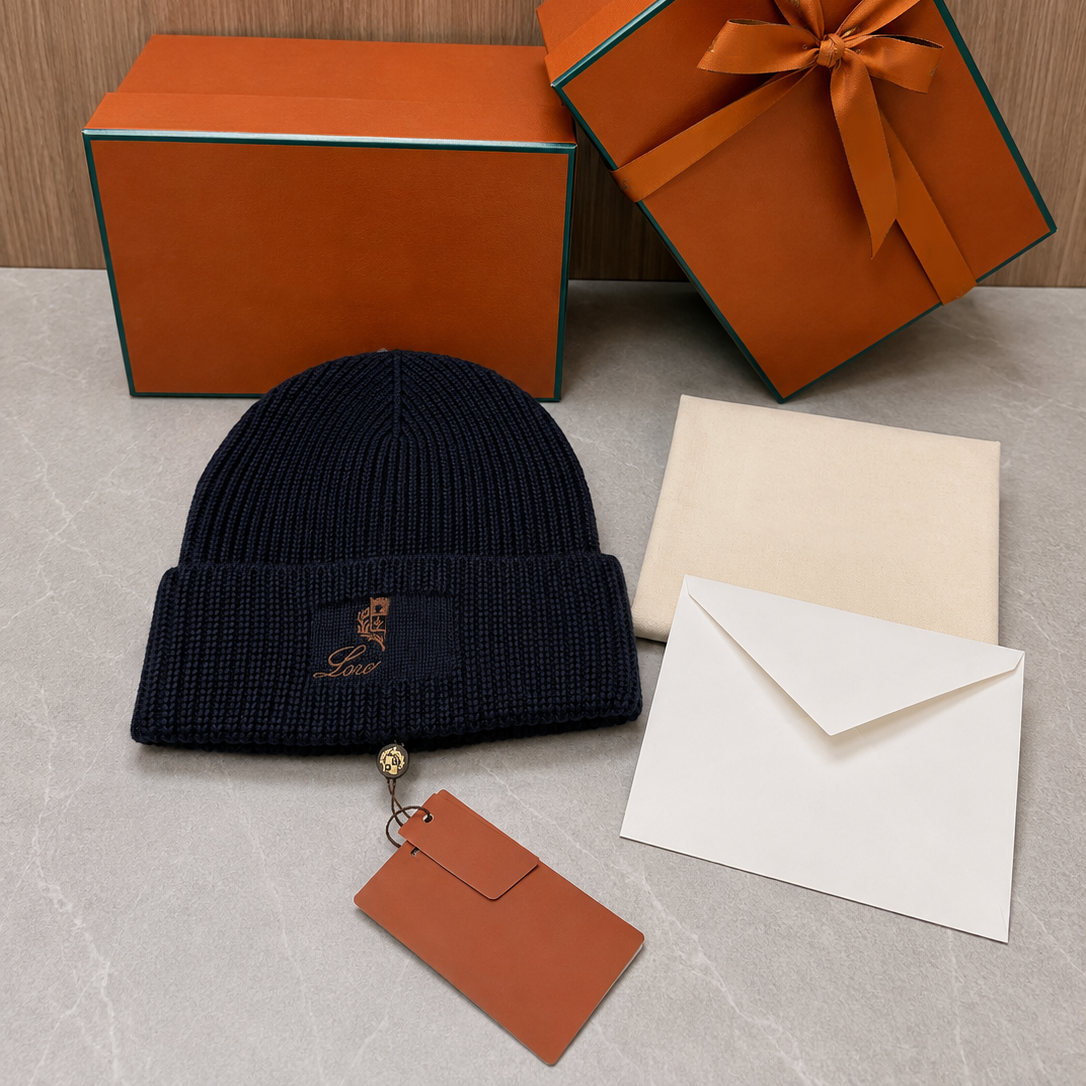 Designer Loro Cap Hommes Bonnet pour femmes chapeaux d'hiver marque tricots solide de haute qualité répandu bonnet polyvalent chaud lettre design
