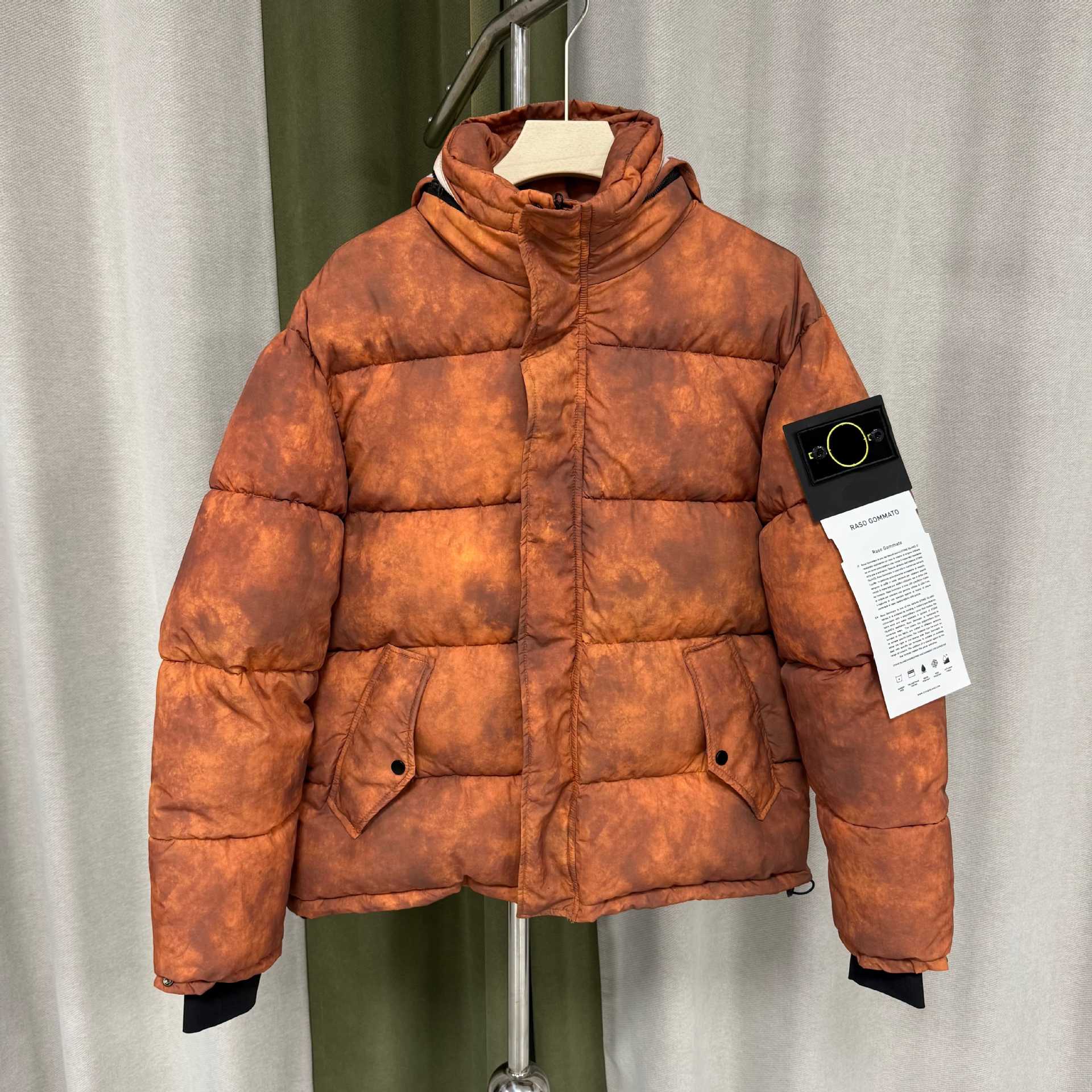 Men stone puffer Coats Windbreaker Spring Autumn Winter Sport jacket womens Outdoor Streetwear Fashion coat Q261015