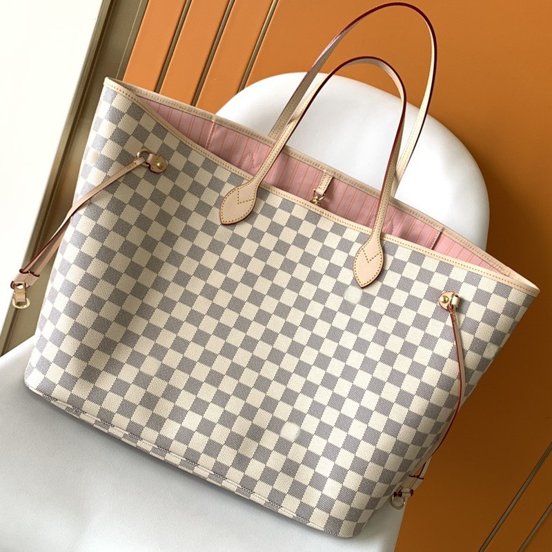 High quality Luxury designer handbag neverfulll tote Womens crossbody shoulder bag large capacity shopping bag Monogram Flower Checked Bag neverfull