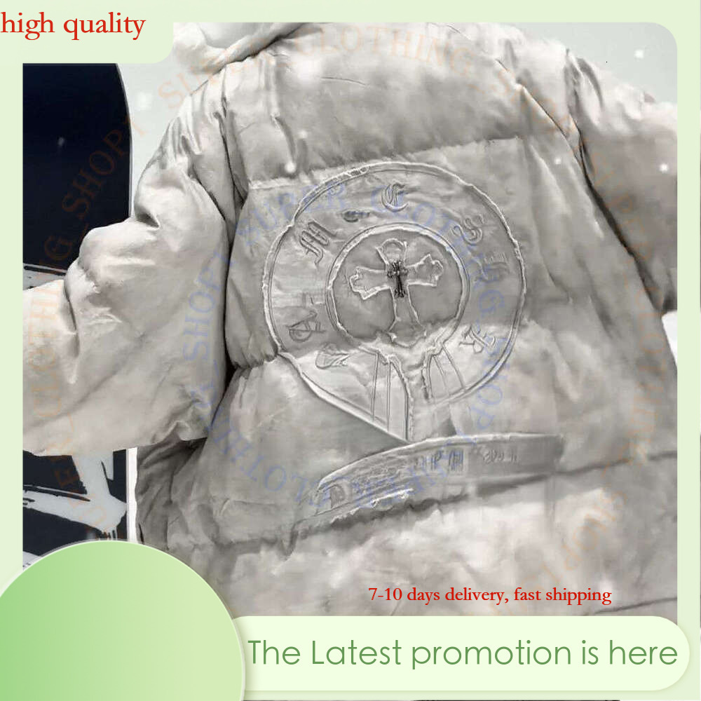 Chrome Jacket Luxury Designer Men's Chrome Leather Jacket Autumn Winter Encrusted Wide Sheep Cross Jacket Windbreak Bomber Limited Edition 921