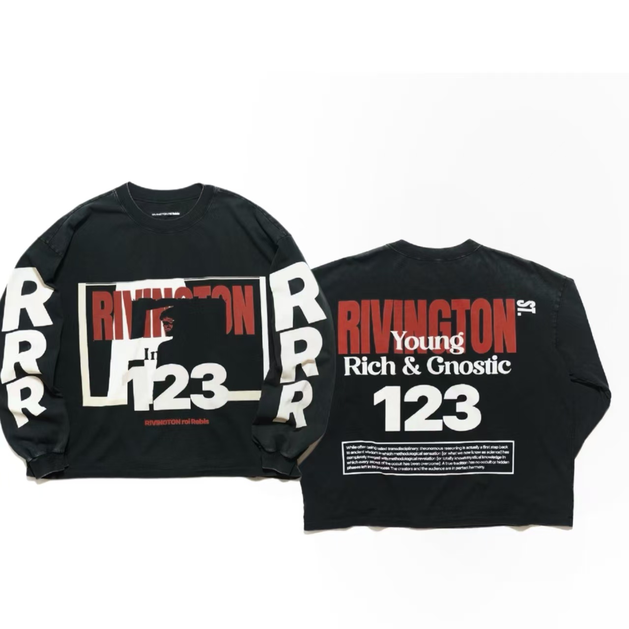 RRR123 Zipper Hoodie designer hoodies heavy duty pure cotton crew neck two zipper hoodie with a three dimensional stylish wide fit design suitable f