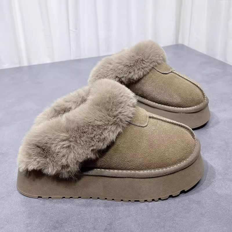 Free Shipping Worldwide luxury Designer Hairy slippers for women wearing thick soled toe half slippers 2026 hot