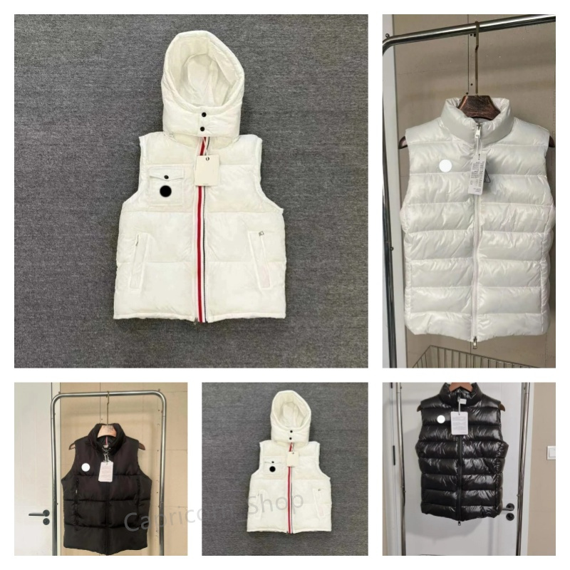 luxury kids Vest Designer Gilet Puffer Vests Winter Clothes Down Thick Hooded Jacket Body Warmer Classic Park Weste Coats For Womens Apparel Windbre