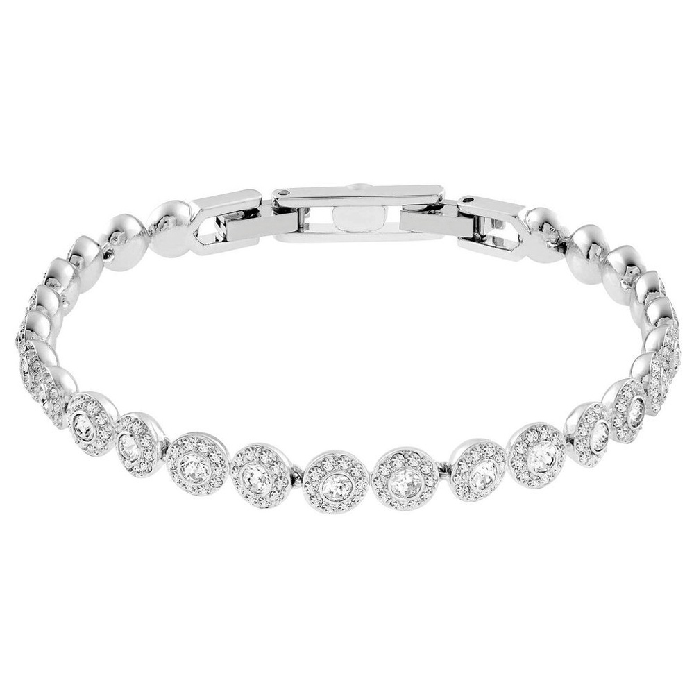 Women's Angel Shining Tennis Bracelet Collection Moon and Stars Hearts Charm Cartoon and Floral Patterns Rose Gold and Silver Tones Suitable