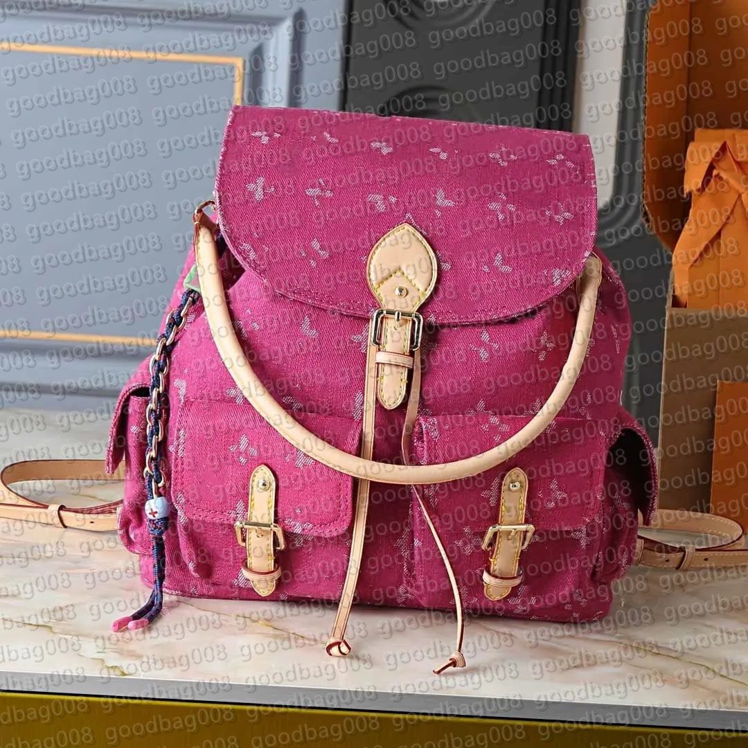 Unisex Fashion Denim Rendez-Vous Men Backpack Montsouris Cargo Travel Bag Women Luxury Backpack Designer Bags Totes Handbag Wallets Bag Purse Messen
