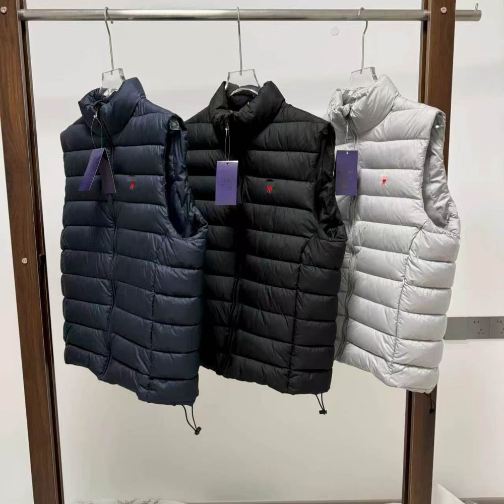 Men Down Polo Vests Designer Pony Winter Body Warmer Gilet Puffer Vest Gillet Jacket Embroidered Waistcoat Couple Bodywarmer Jacket Sleeveless Outdo
