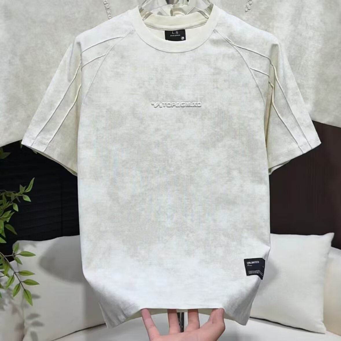 Summer Men's Fashion Brand T-Shirt Korean Style Loose Fit Stylish Tie-Dye Short Sleeve Tee Men's Casual Outerwear designer clothing mens c