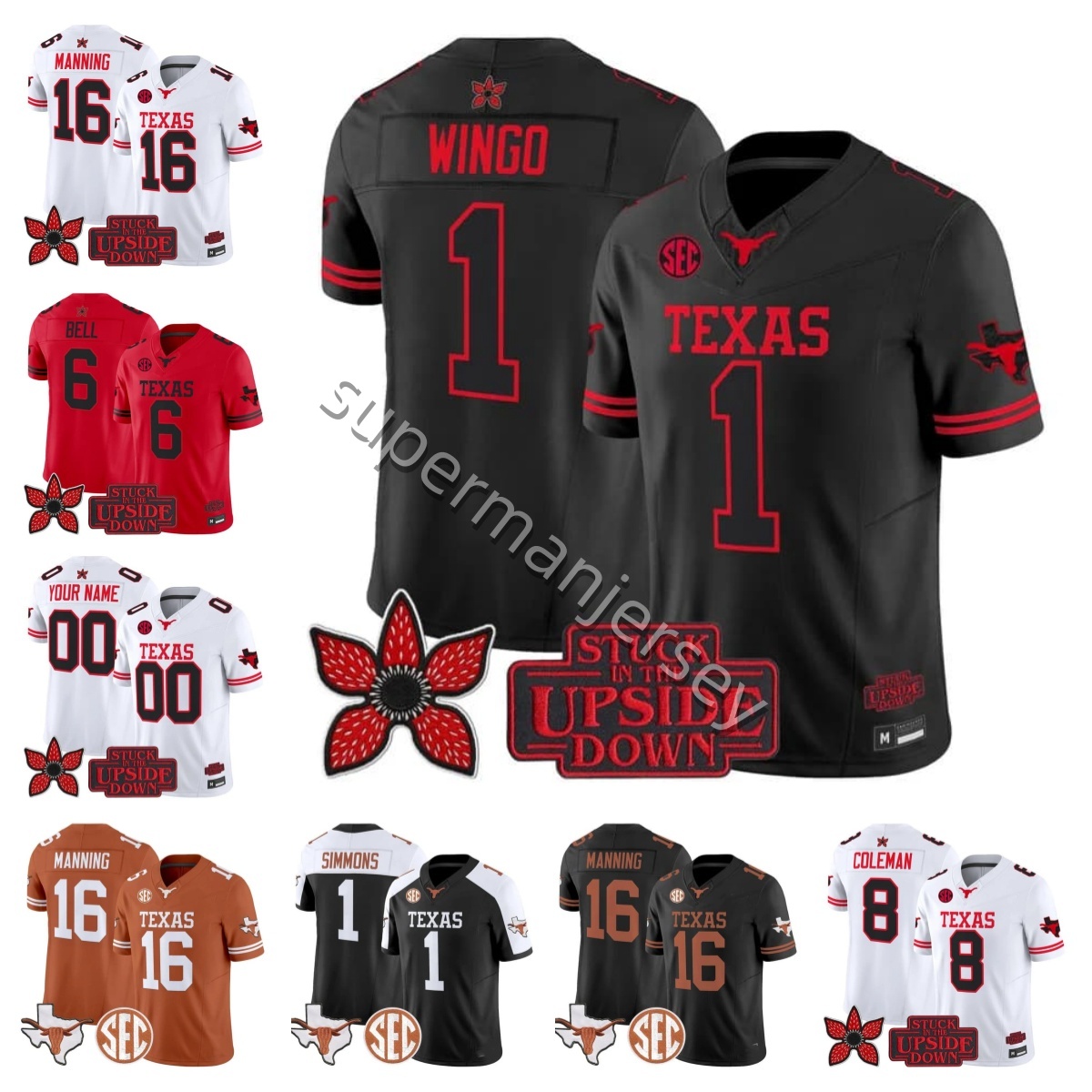 2026-27 Texas Longhorns Football Jersey Arch Manning Colin Simmons Cam Coleman Jonah Williams Dia Bell Ryan Wingo xS-4XL New style