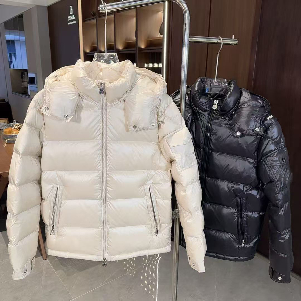 Designer Men Puffer Jacket Warm Embroidered Hooded Coat Parkas Down Jackets Mans Coats Winter Outwear Overcoat Thick Warm Hooded Windbreaker Thick O