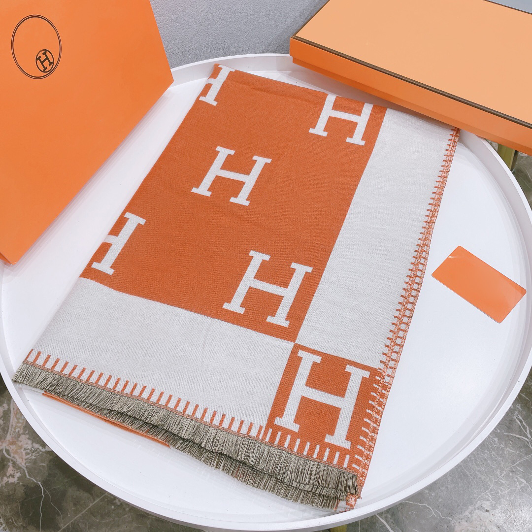 Designer Scarf H Letter Soft Cashmere Wool Shawl 140~170CM Knitted Blanket Portable Warm Plaid style fashion scarf Solid color multi pretty Q260916
