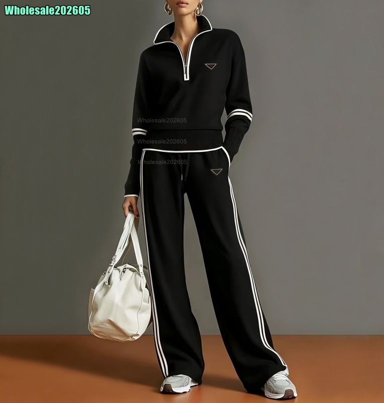 New Women Designer Tracksuit Clothing Women Two Piece Sets Women Jacket Coat Loose Pants Sets Autumn Winter Brand Designer Clothes Women Hoodie Fema