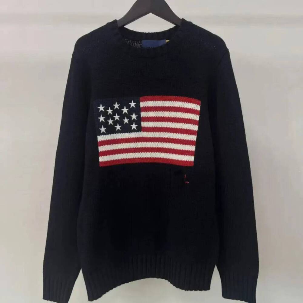 Men's Sweaters Hoodies Sweatshirts Designer Polo American Flag Casual Embroidered Printed Cotton Long Sleeve Pullovers For Men And Women Clothi
